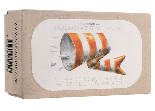 Cod in olive oil and garlic