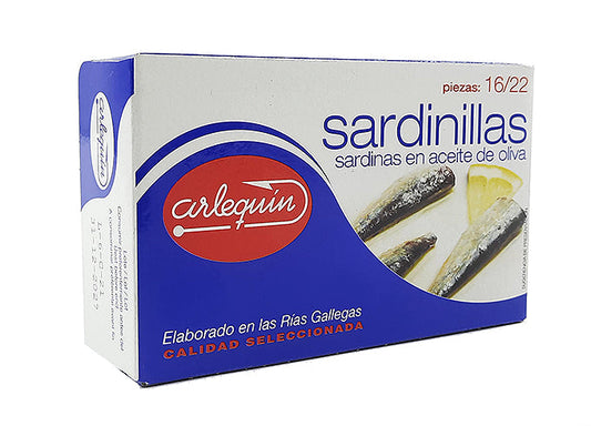Small sardines in olive oil