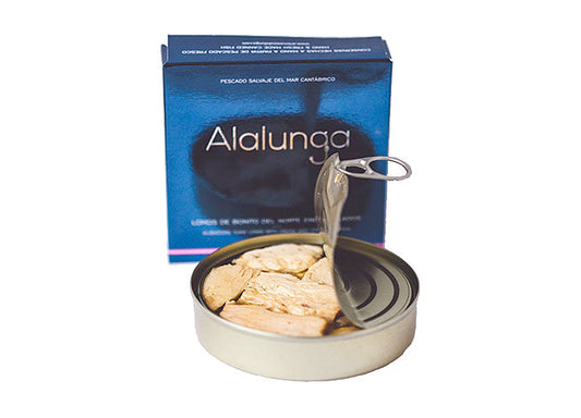 Albacore Tuna loins with onion